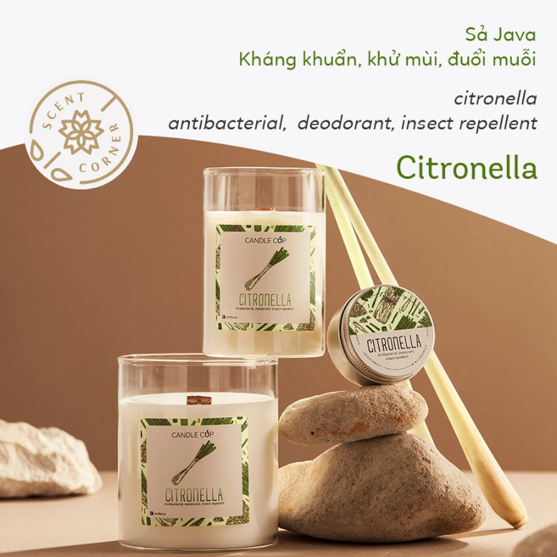AGAYA キャンドルカップ シトロネラ アロマキャンドル 虫除け効果 100g
