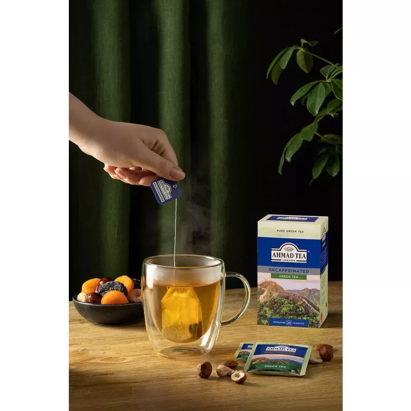 アハマドティー 英国産 デカフェ 緑茶 (40g) - カフェインフリー グリーンティー