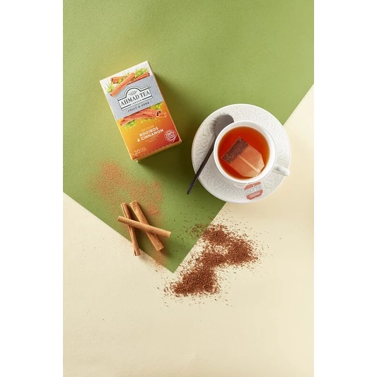 AHMAD TEA（アーマッドティー）英国 ルイボス＆シナモンティー (30g) - 南アフリカ産ルイボスとシナモンの健康ハーブティー