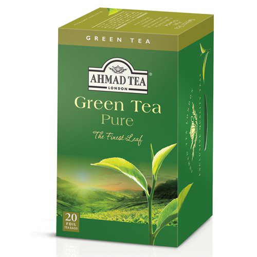 グリーンティー Pure Green Tea ティーバッグ 20袋(40g) Ahmad Natural Benefit