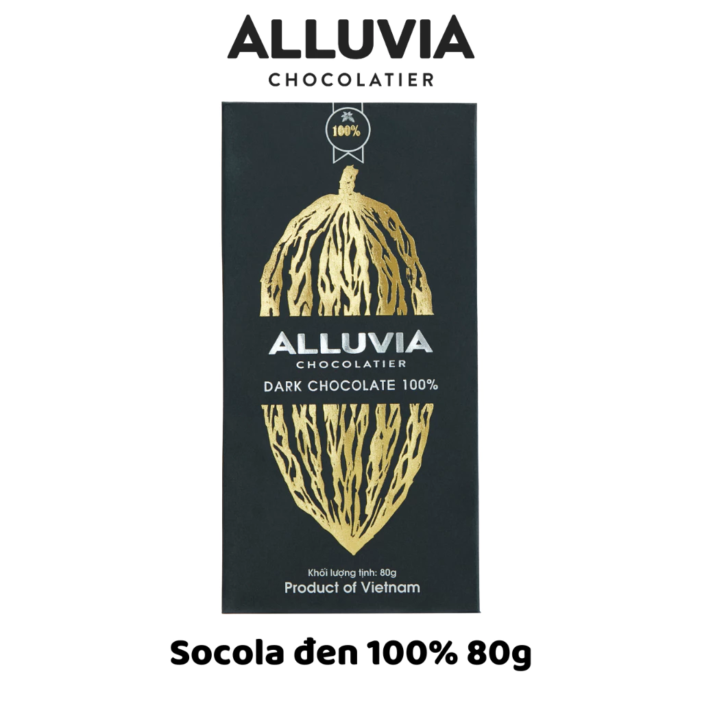 Alluvia 100%カカオ 純粋ダークチョコレート 無糖 80g：自然の恵み、究極の苦味