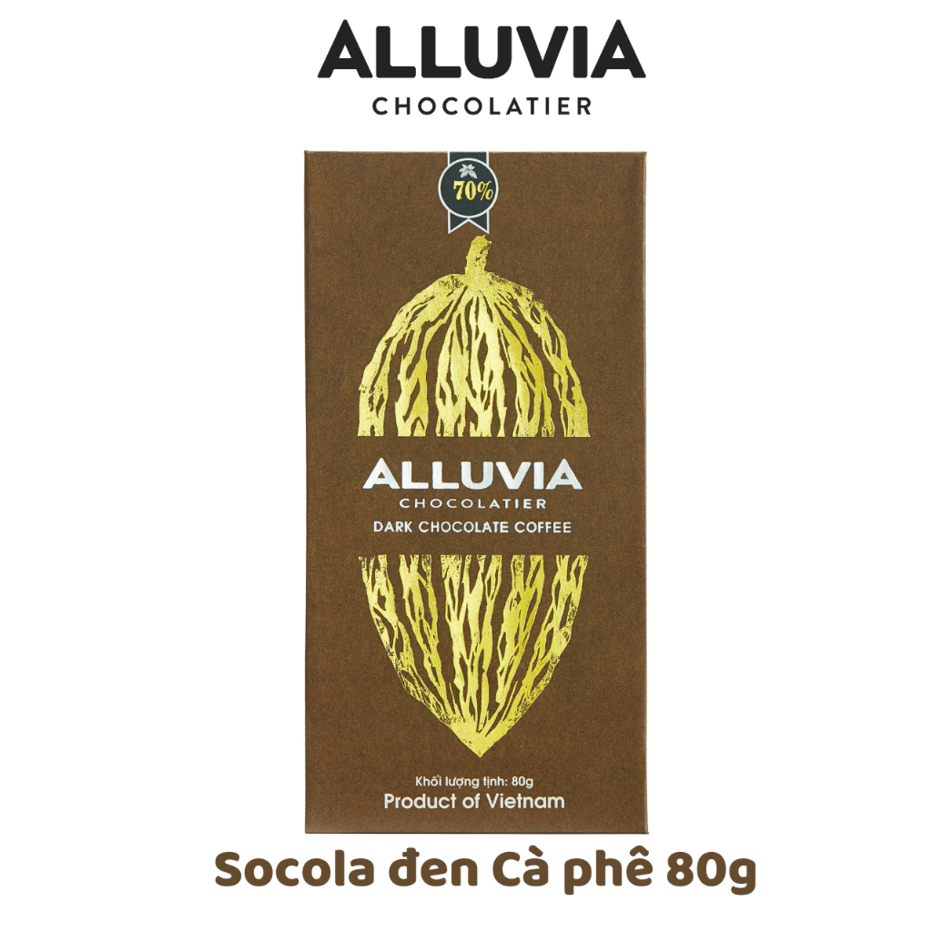 Alluvia – ダークチョコレート＆コーヒー 80g: 自然の恵みが生み出す極上の味わい