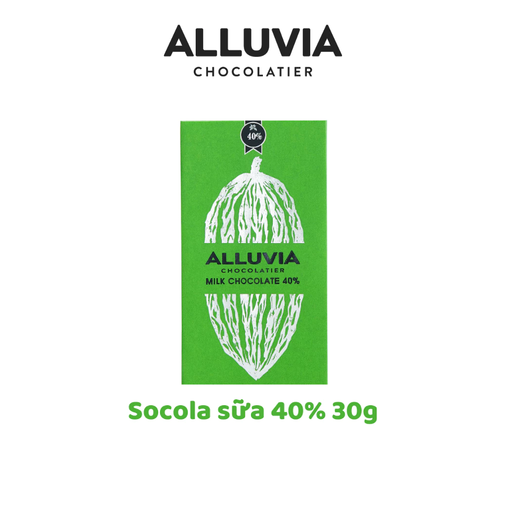 Alluvia アルービア ミルクチョコレート 40%カカオ 30g：ベトナム産、とろける至福の味わい