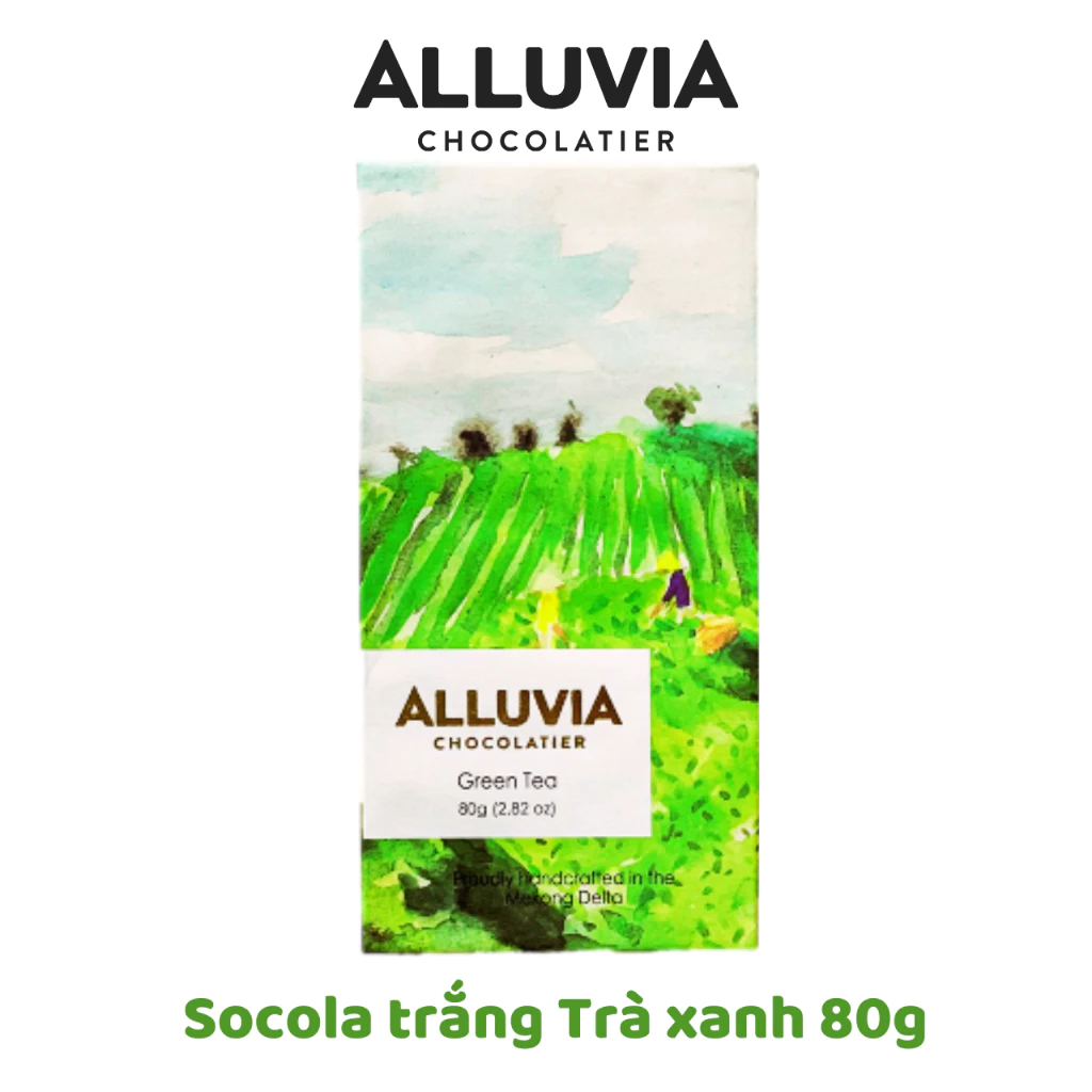 アルービア 抹茶ホワイトチョコレート (80g) | ベトナム手作り