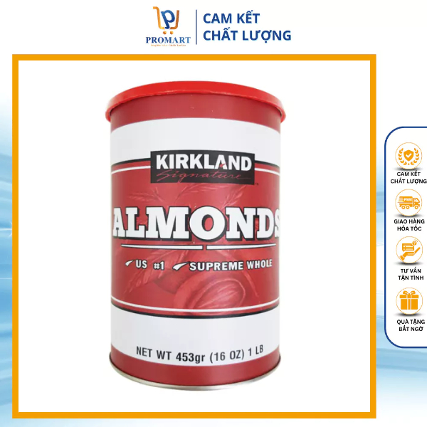 ALMONDS カークランド 殻付きアーモンド 450g アメリカ輸入 健康に良く、ダイエット、減量をサポート PROMART