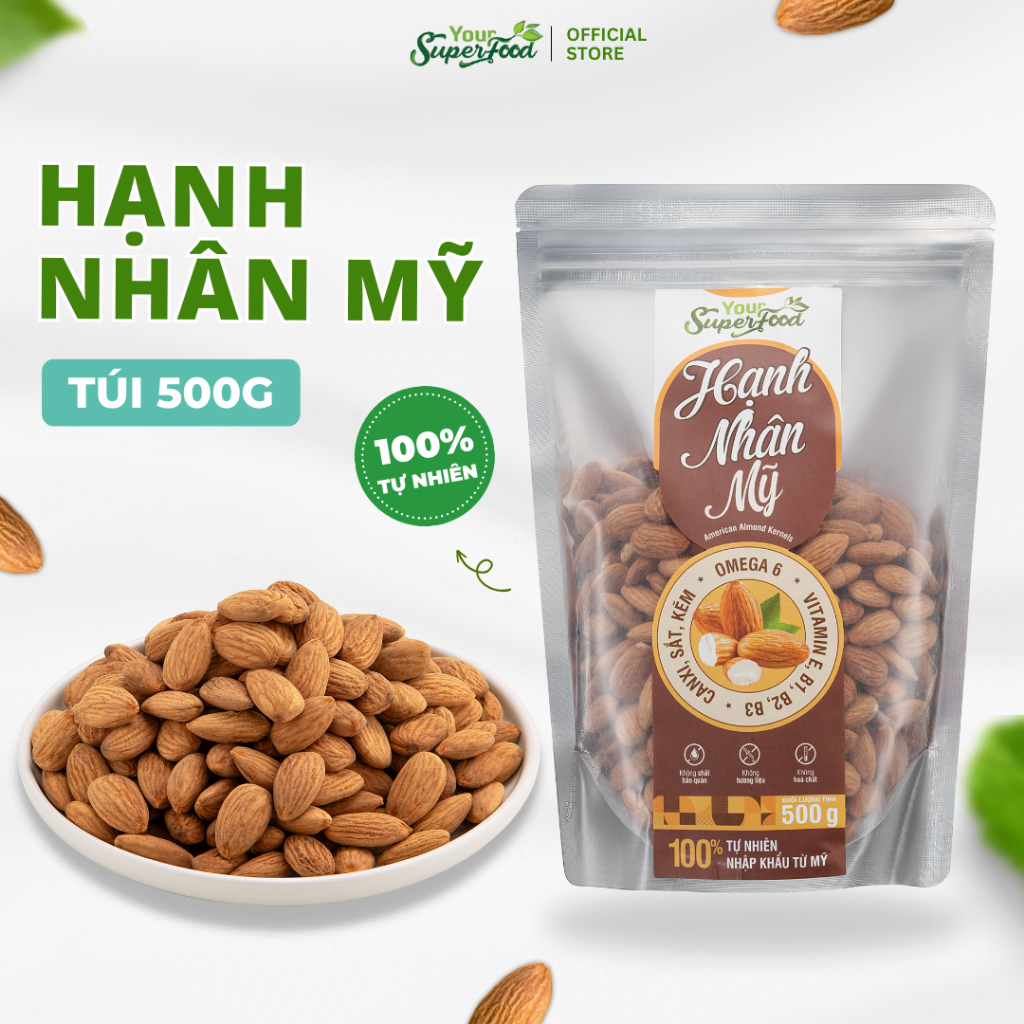 アーモンド 米国産 500g Your Superfood