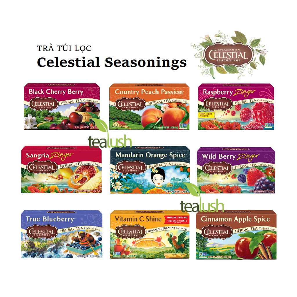 フルーツティー 様々なフレーバー ティーバッグ 米国産 Celestial Seasonings