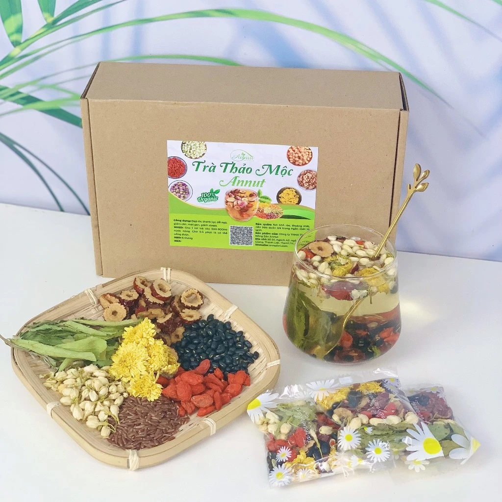 Annut 玄米デトックスブレンド茶 30包 - 体内クレンズ、肝機能サポート、美肌へ導く