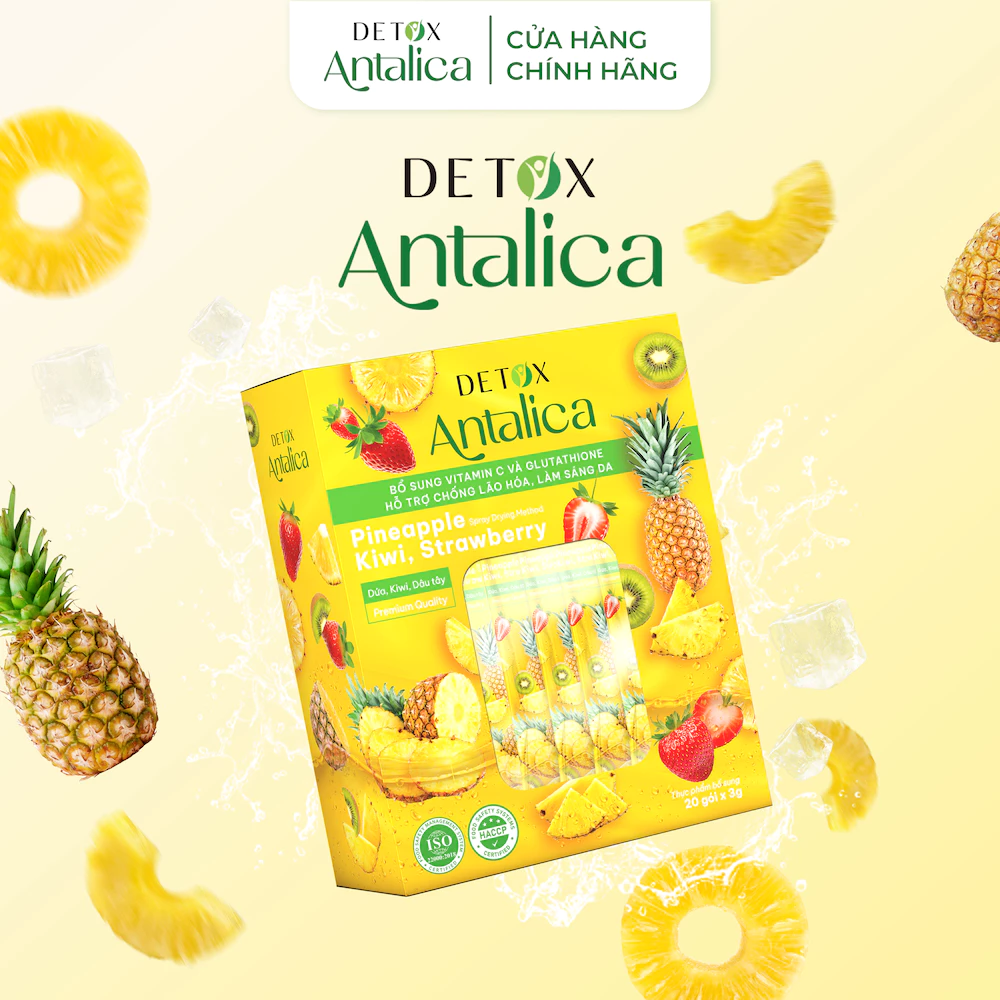 アンタリカ パイナップル香る 冷たいデトックスドリンク グルタチオン＆ビタミンC配合 20包セット