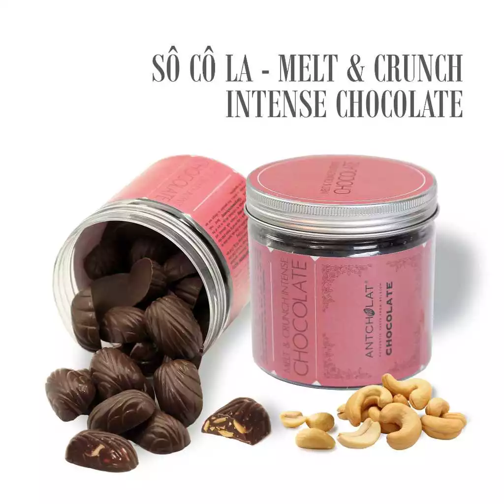 アンチョラット メルト＆クランチ インテンス：濃厚とろけるチョコと香ばしローストナッツ