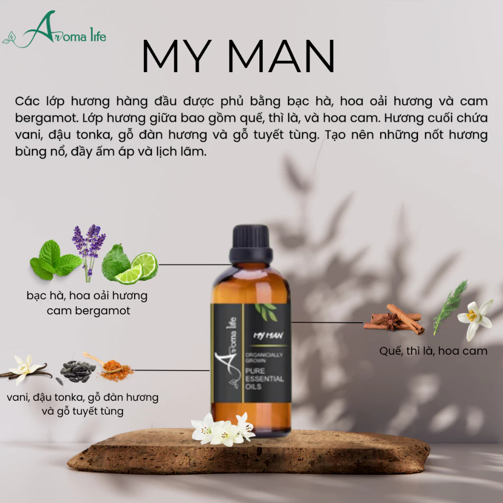 AROMA LIFE MY MAN 香水調ルームフレグランス エッセンシャルオイル 50ml