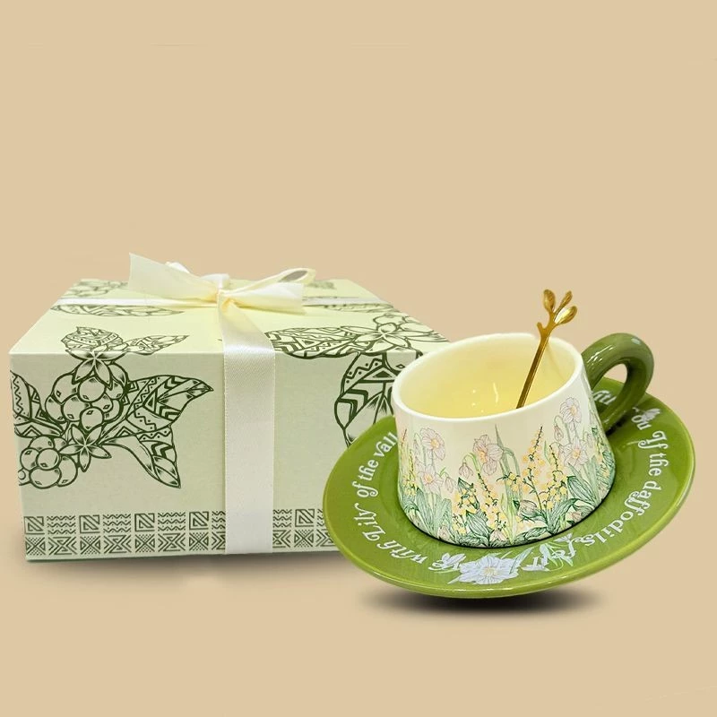 「アーティストパレット」高級ボーンチャイナ ティーカップ＆ソーサーセット ギフト