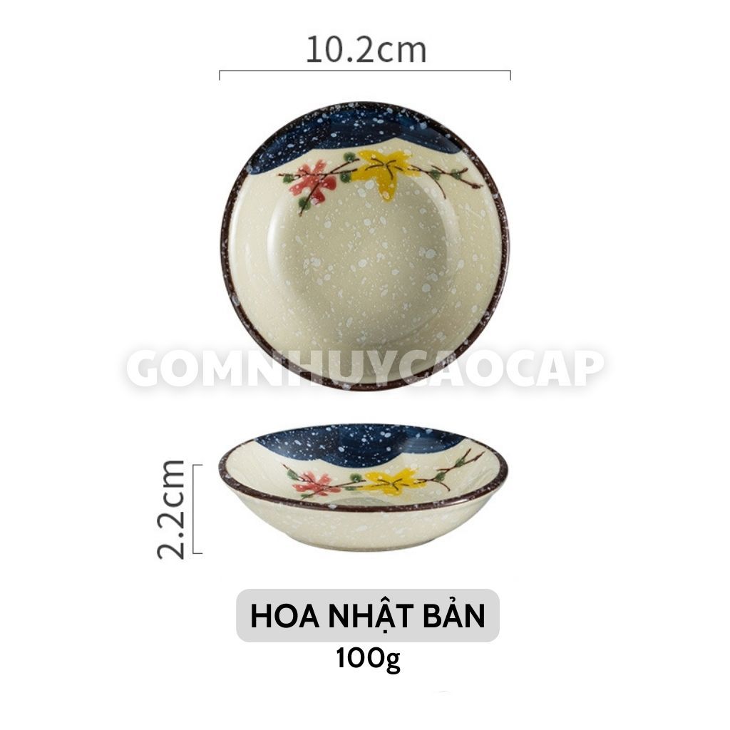 アートテーブル 雅趣皿 陶器製調味皿 古典文様 高級釉薬 φ10cm アートテーブル