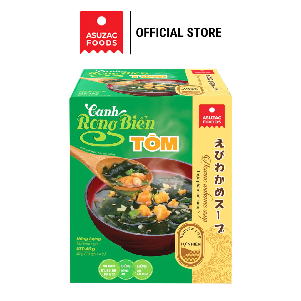 アスザック わかめエビスープ 40g (4g x 10袋)