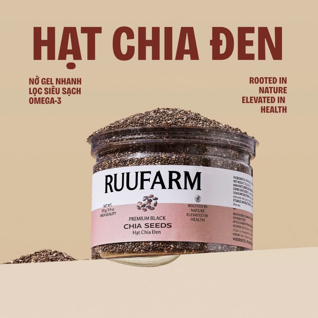 RUUFARM オーストラリア産プレミアム黒チアシード