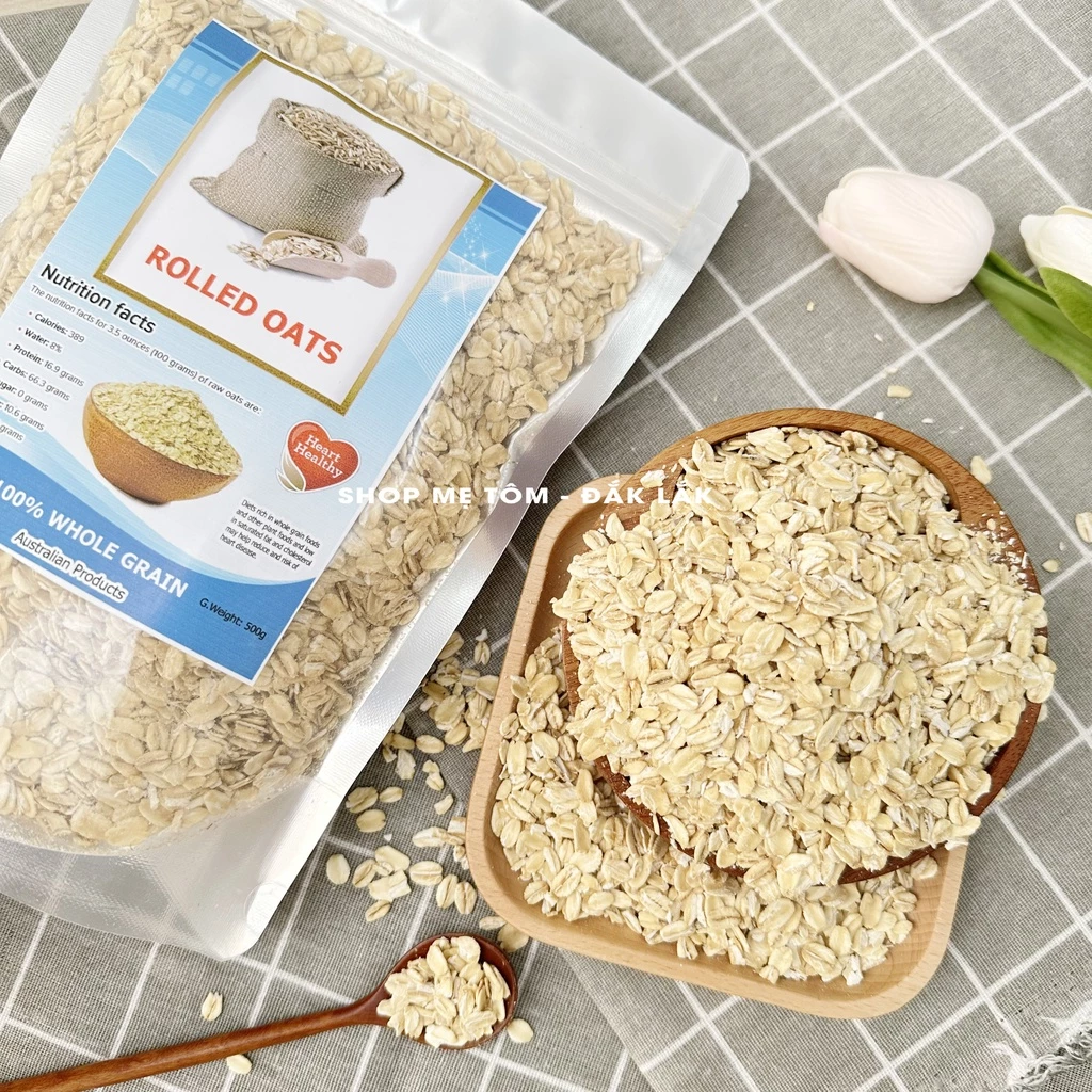 オーストラリア産 全粒ロールドオーツ 500g - 栄養満点クイックオートミール