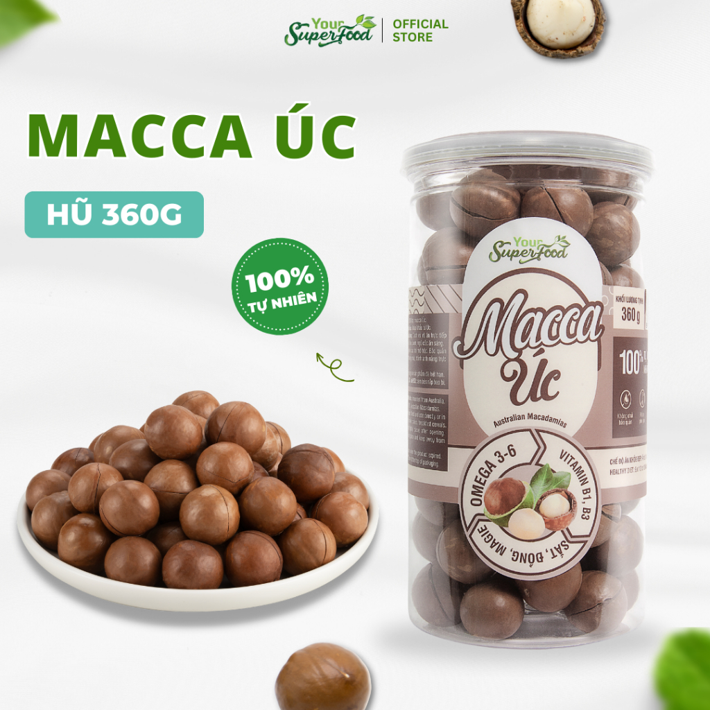 マカダミアナッツ オーストラリア産 360g Your Superfood