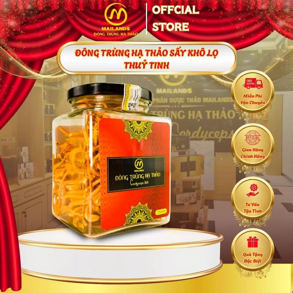 【正規品】マイランズ 冬虫夏草365 乾燥タイプ 250g (ガラス瓶) - 免疫力・健康サポート