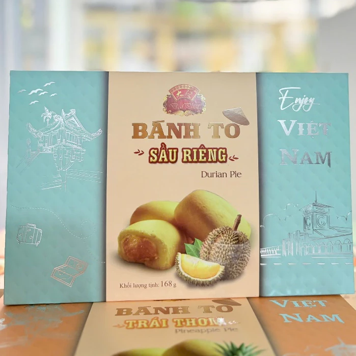 ベトナム特産 ドリアン香るフルーツタルトパイ - 王様フルーツの絶品スイーツ