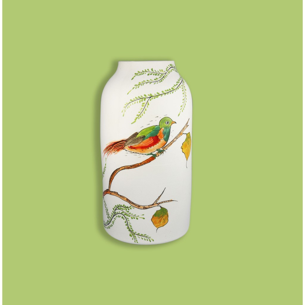 バッチャン焼き(陶器) の花瓶 OANH GIA AUTHENTIC BAT TRANG