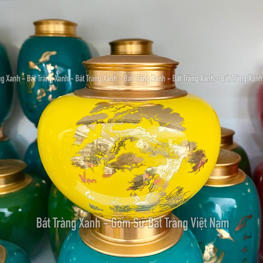 バットチャン VSNY 茶壺 密閉蓋 小サイズ Bát Tràng