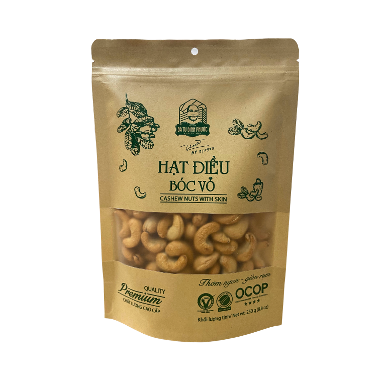 「Bà Tư」殻なしカシューナッツ（紙袋250g）