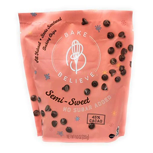 Bake Believe ケトフレンドリー セミスイート チョコレートチップ 焼き菓子・ダイエット向け 255g (9oz)