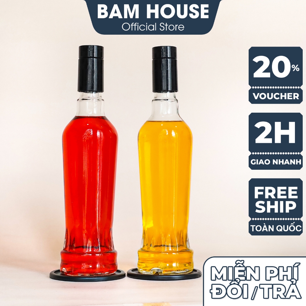 Bam House デキャンタ ワインボトル 高級ガラス ノンドリップ注ぎ口 500ml