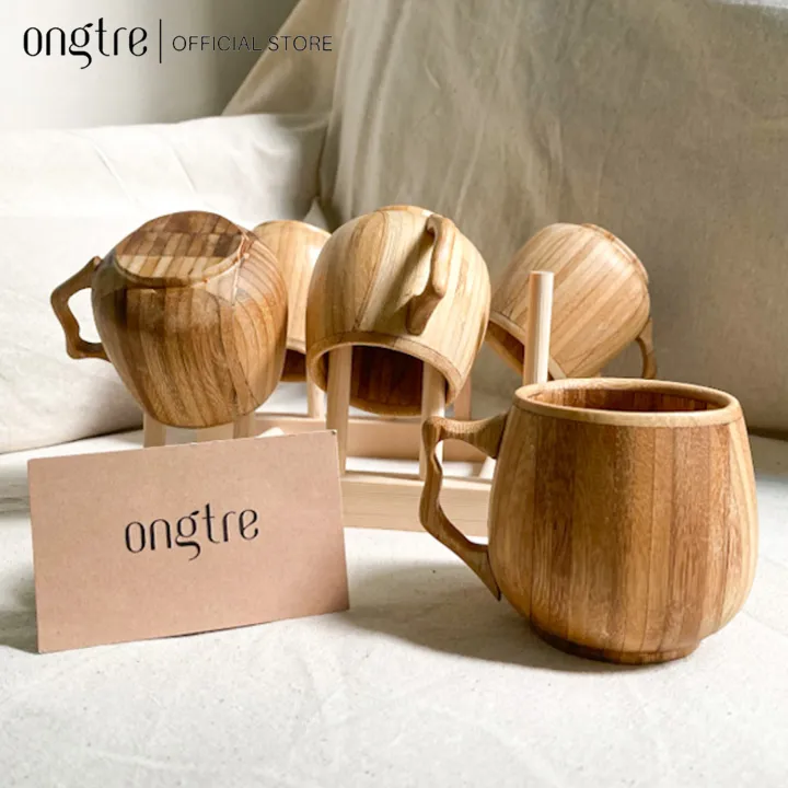 竹製カップ ハンドル付き コーヒーや紅茶などに ONGTRE