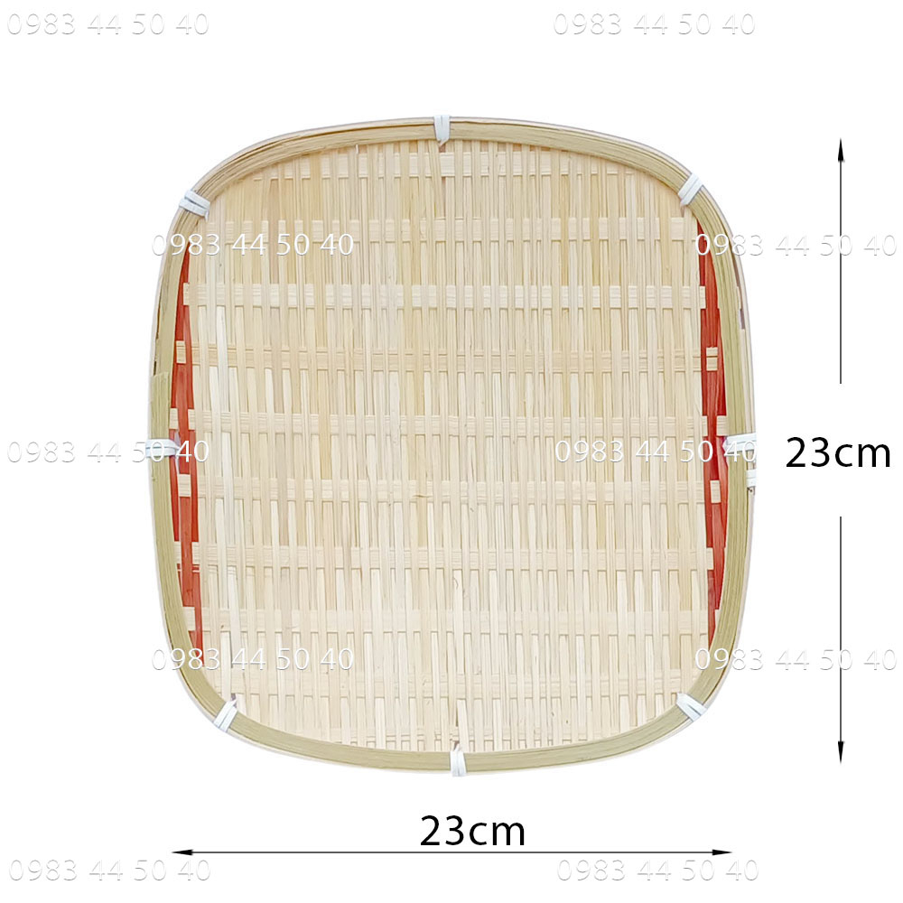 Bamboo Tray Baminum Bamboo（白） - 食品装飾、製品写真 - 正方形の母親