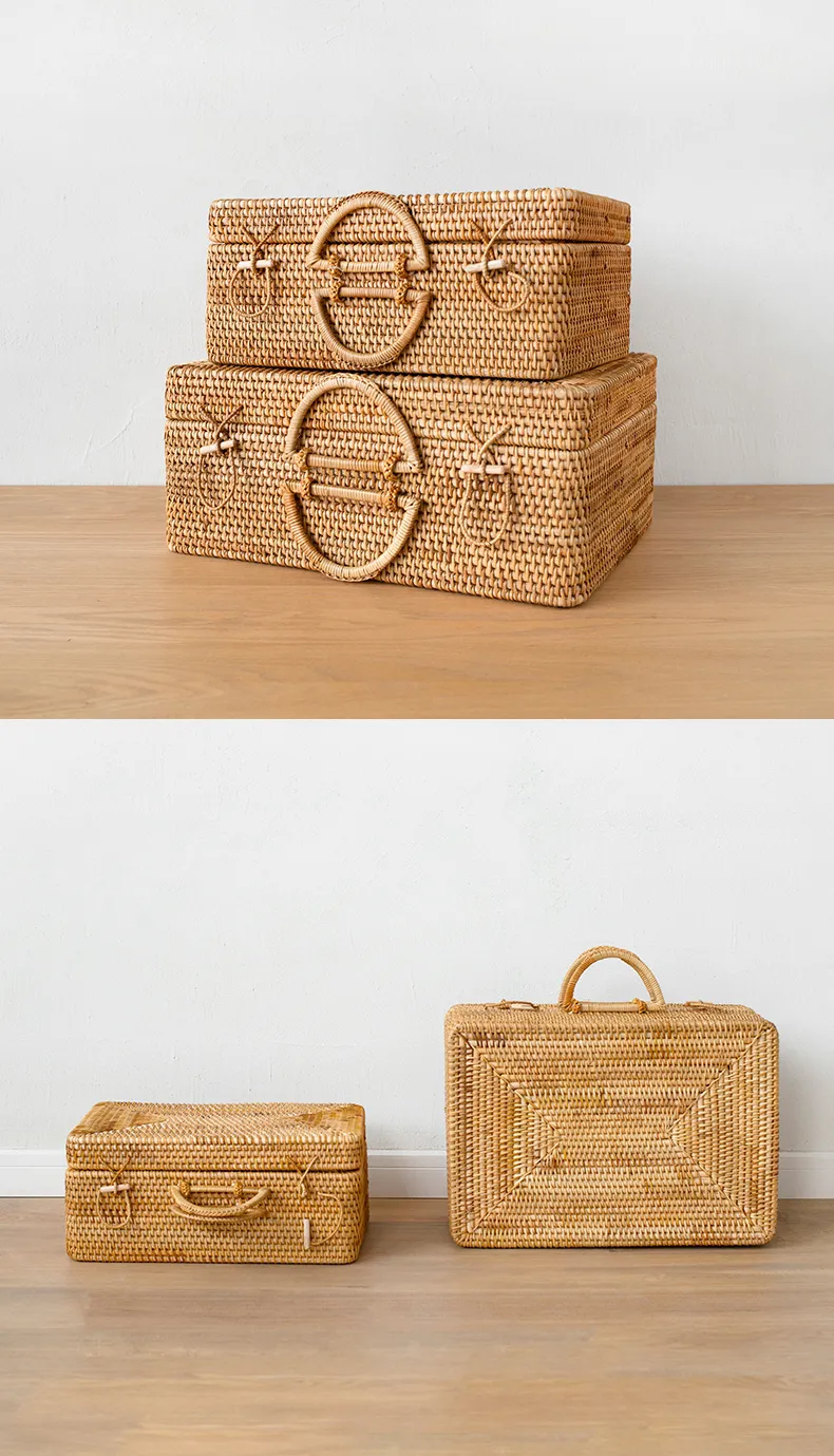 ピクニック用ボックス 竹&籐製 BAMBOOO