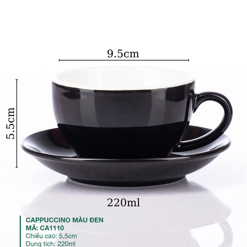 バッチャン焼き石目調カプチーノカップ 220ml マットブラック 無地 陶器製