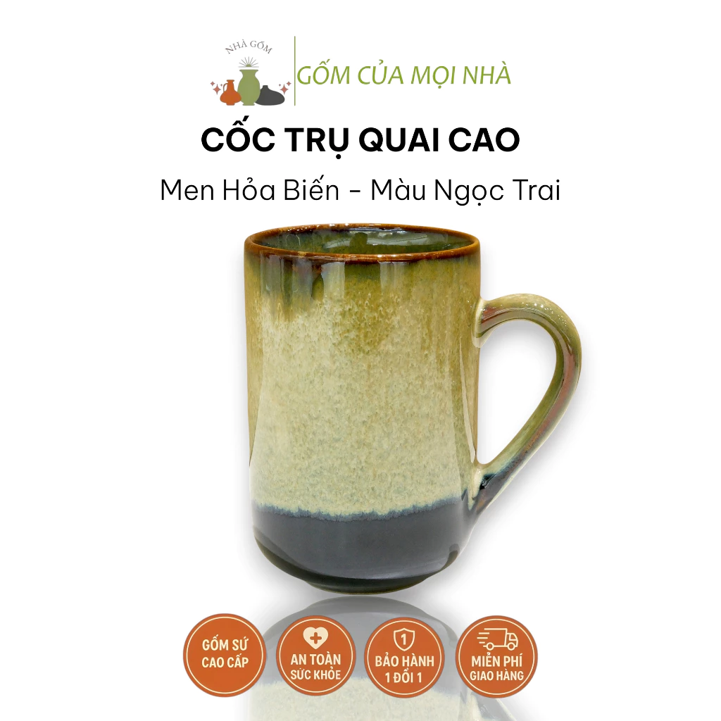 バッチャン焼き 火変釉 セラミックカップ 250ml オフィス用 保温マグカップ コーヒー/ティーカップ（パール模様）