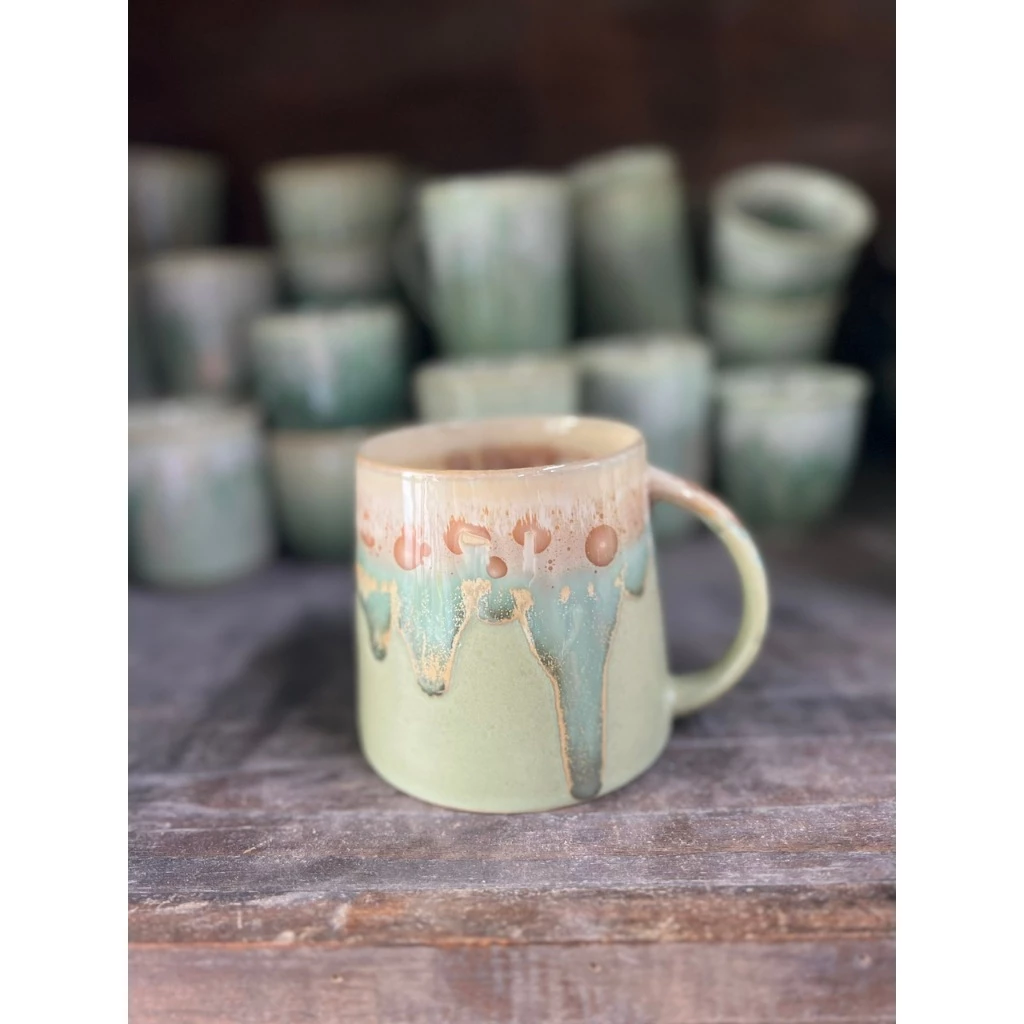 バッチャン焼き 500ml 陶器マグカップ – バターブラウン釉