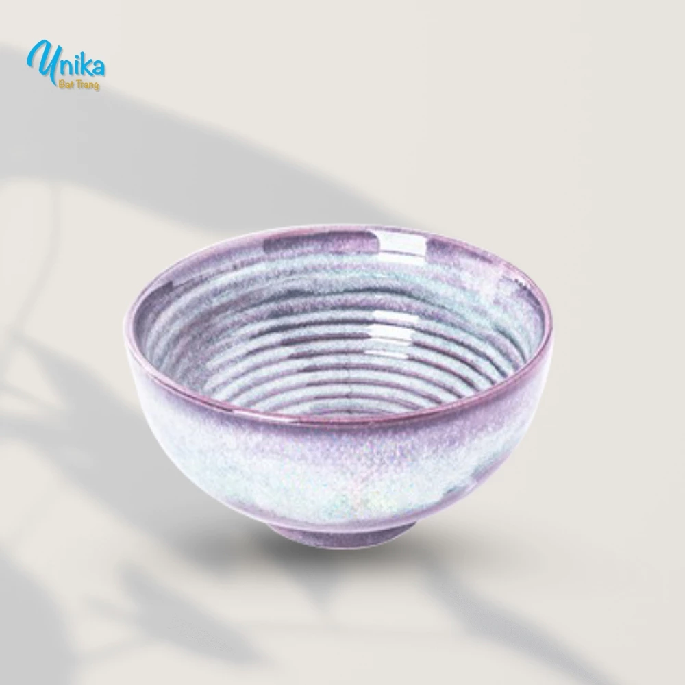 バッチャン焼き 雪桜ピンク窯変深鉢 D17cm H9cm – 和風カップボウル – 高級陶器