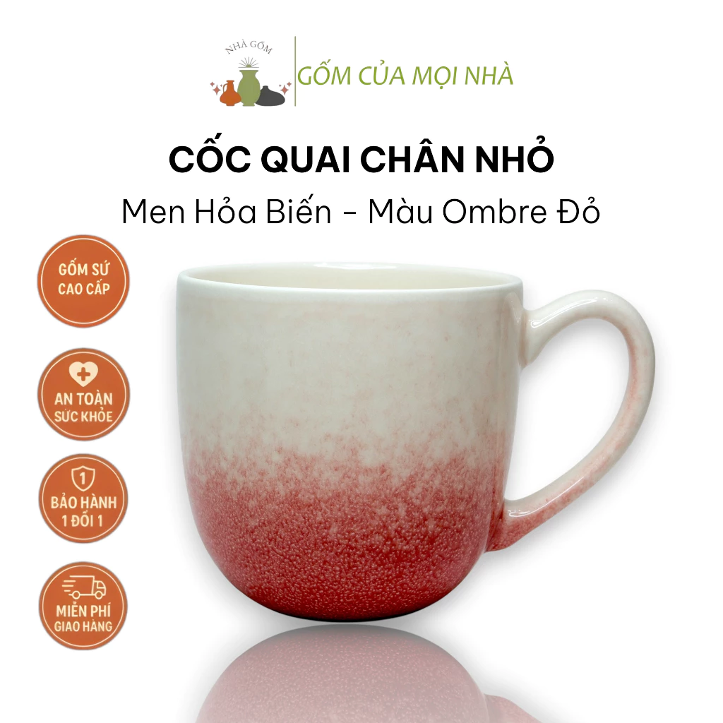 バッチャン焼き 炎変釉 陶器マグカップ 400ml オムブレレッド - 水・ビール・お茶・コーヒーに