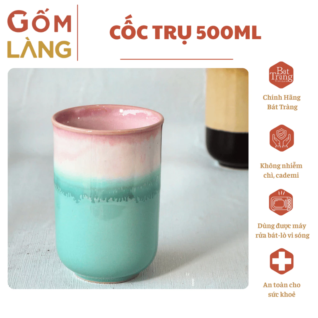 バッチャン焼き 窯変釉マグカップ 500ml (虹色 火変模様) – 水・お茶・コーヒーを至福のひとときで