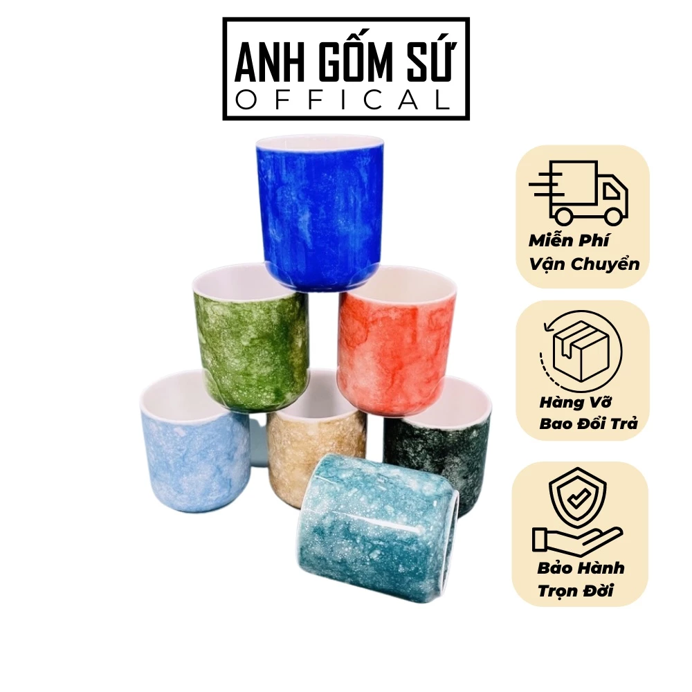 バッチャン焼 高級ストーン釉 200ml レッド タンブラーカップ