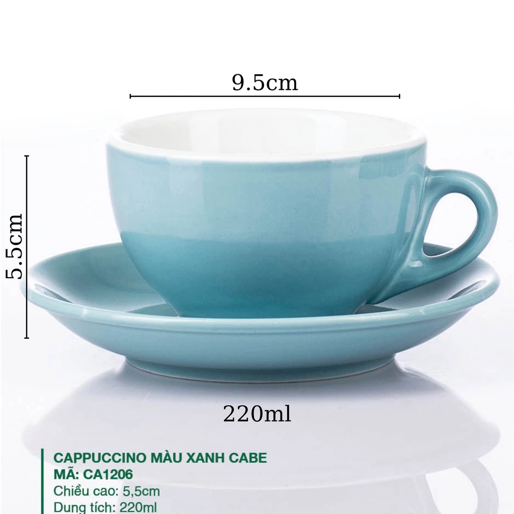 バッチャン焼き ストーン調カプチーノカップ 220ml スカイブルー 無地 ミニマリストデザイン