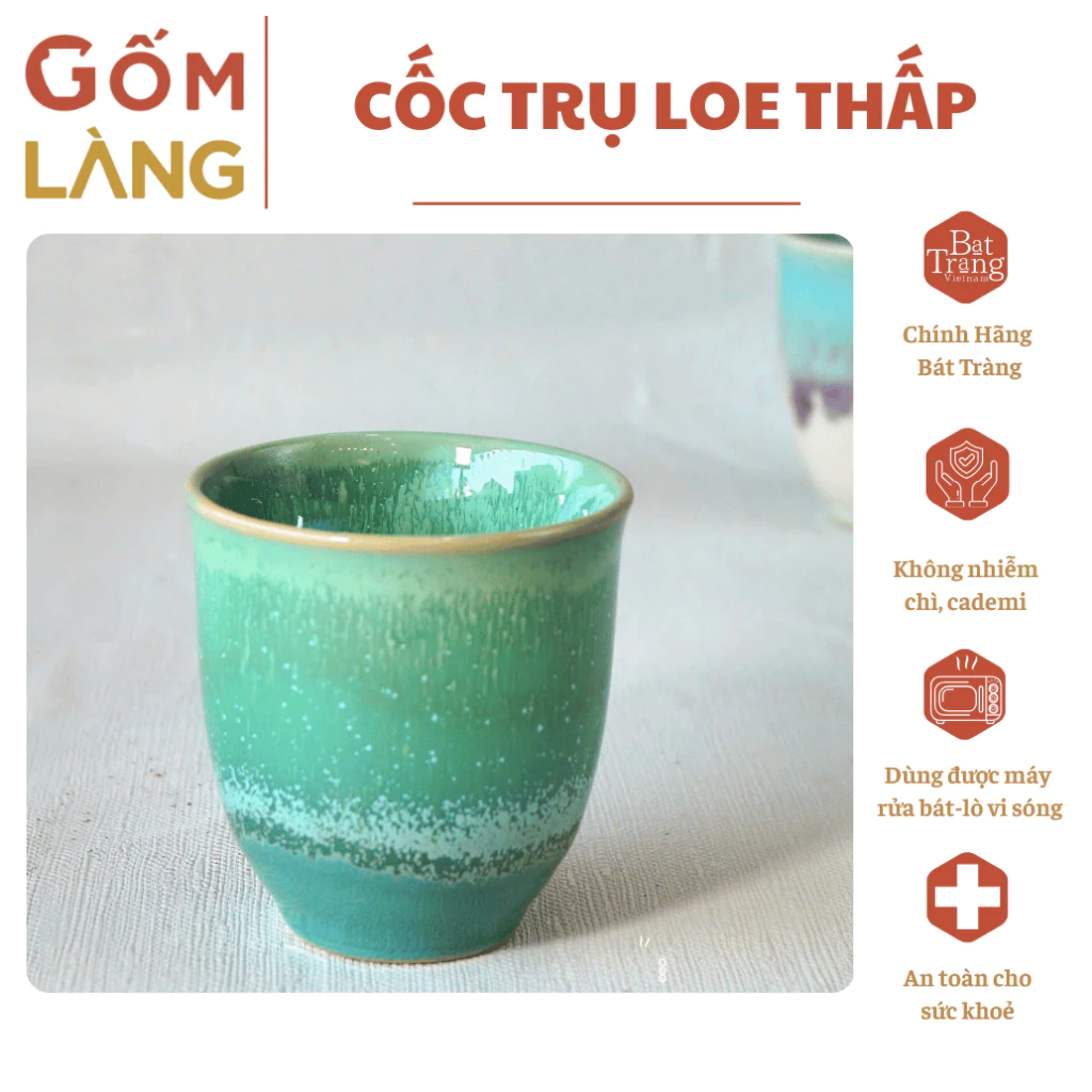 バッチャン窯変釉ローカップ 170ml 『玉露の雫』 - 高品質・健康安全