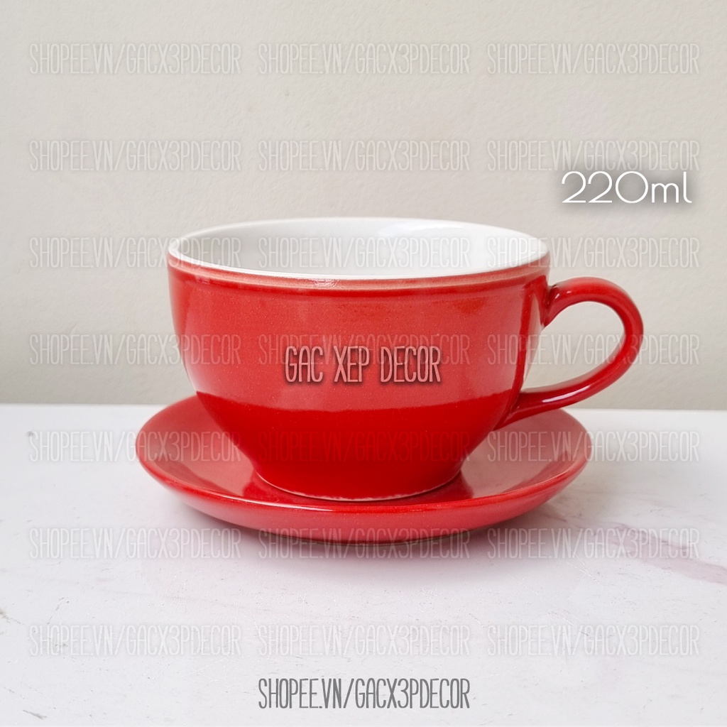 バッチャン ドリンクカップ、直径 9cm、220ml - レッド