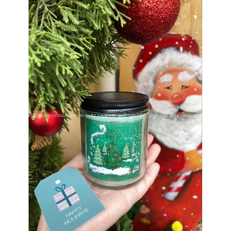 Bath&BodyWorks クリスマス ツリーファーム キャンドル モミの木の香り 198g バス&ボディワークス