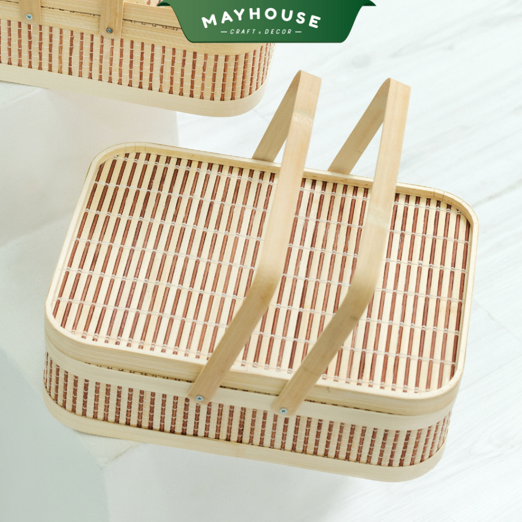 藤製ギフトボックス バスケット丁寧に織られたバスケット MAYHOUSE CRAFT&DECOR