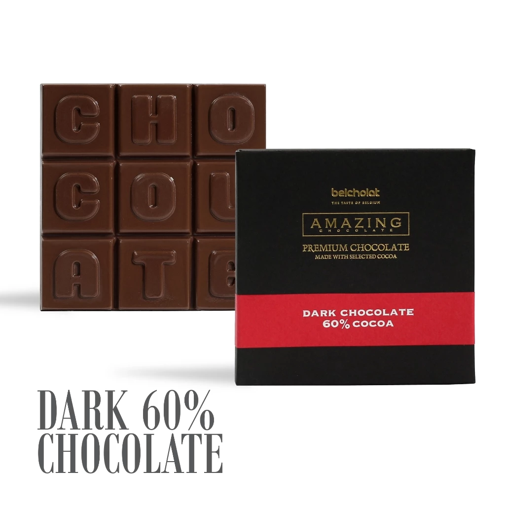 Belcholat アメージング ダークチョコレート 60%カカオ ほろ苦い上品な贈り物