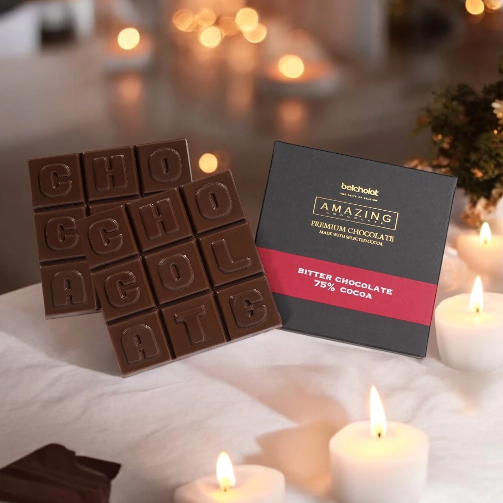 ベルショコラ アメイジング ダークチョコレート 75% ビター | 深く繊細な苦味、高級ギフト