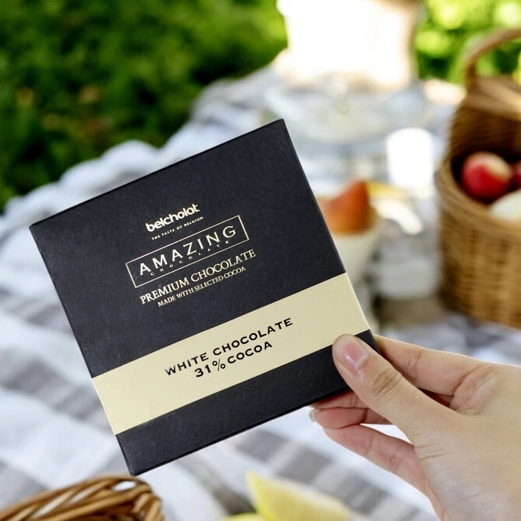 Belcholat アメージング ホワイトチョコレート 31%カカオ – 繊細なミルク風味と極上の口どけ、上品な贈り物に