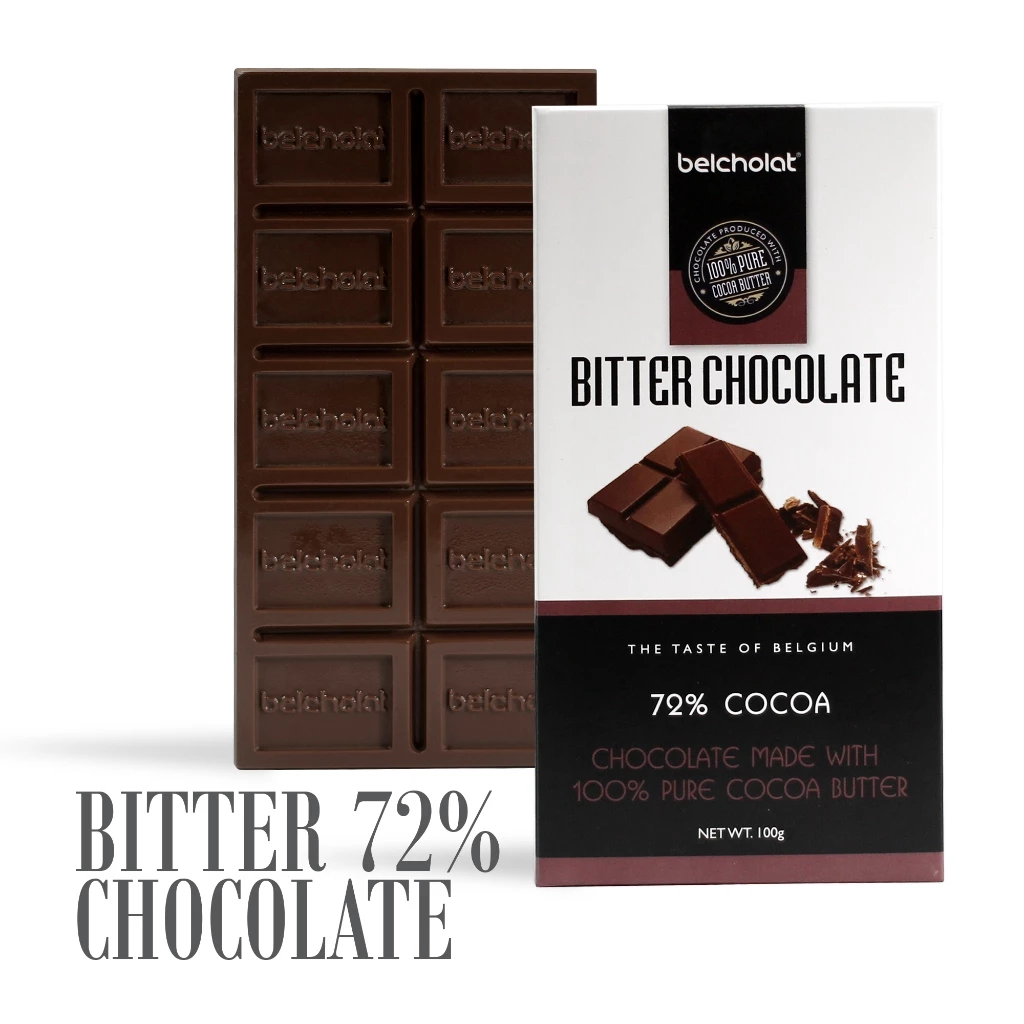 ベルショコラ 72%ビターチョコレートバー - 深みのある苦みと長い余韻