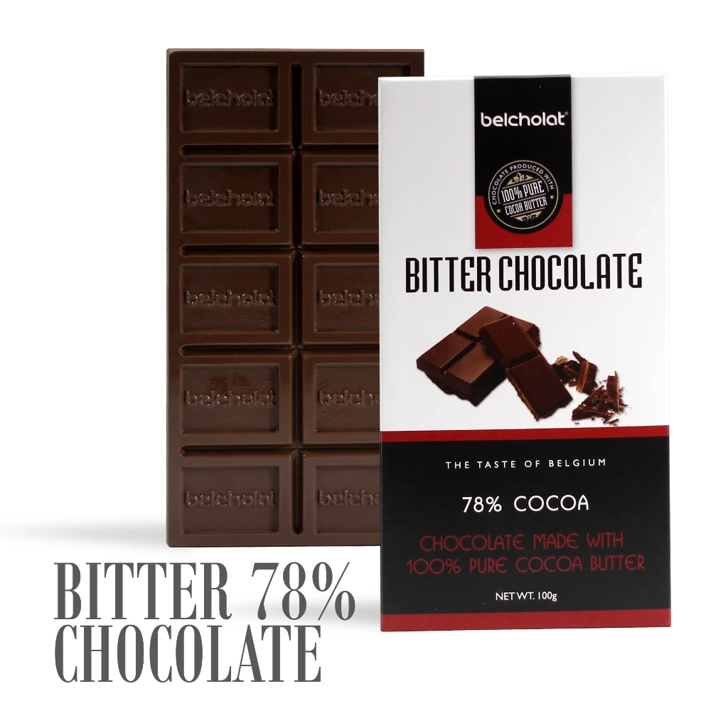 ベルショコラ ダークチョコレート 78%カカオ (100g) 深くビター、かすかに「刺激的」で洗練された味わい