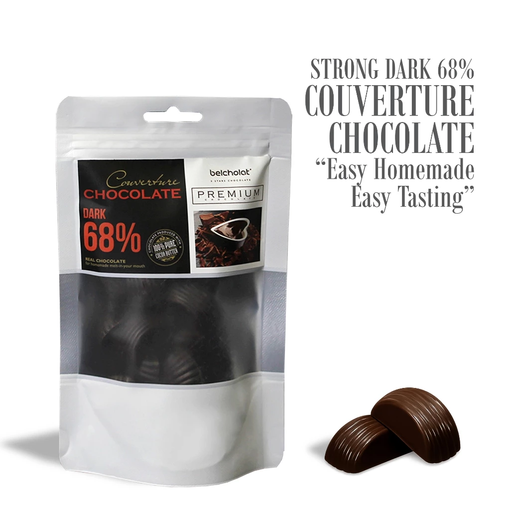 ベルショコラ ストロングダーク 65% クーベルチュール ダークチョコレート 150g プロフェッショナル用 濃厚な苦味