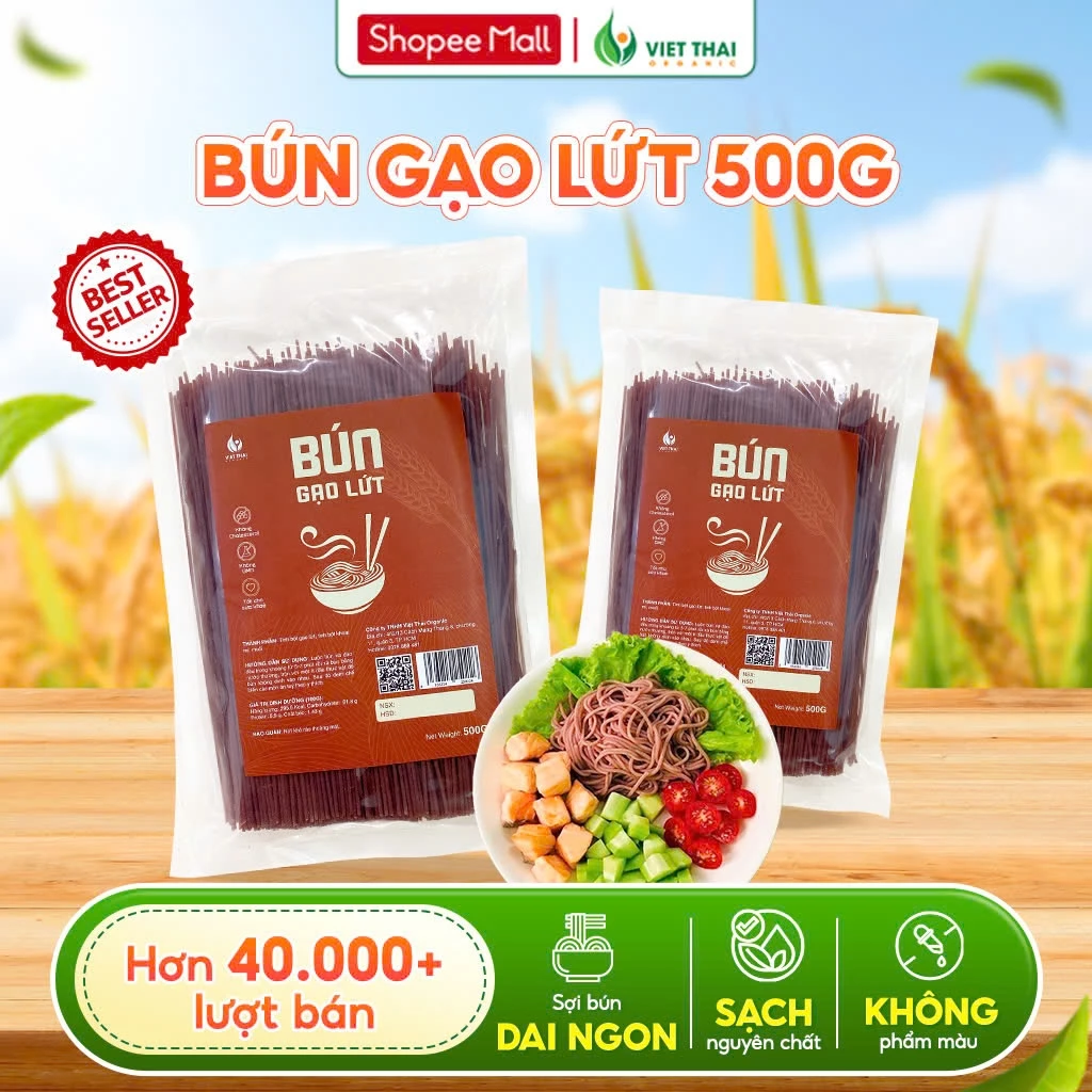 【売れ筋】ベトタイオーガニック 玄米ビーフン 500g - 無添加・美味しくヘルシーな食事に